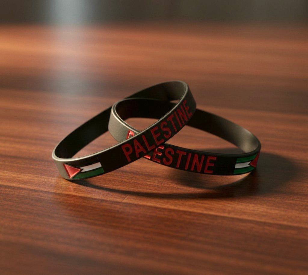 Bracelet Featuring the Name and Flag of Palestine