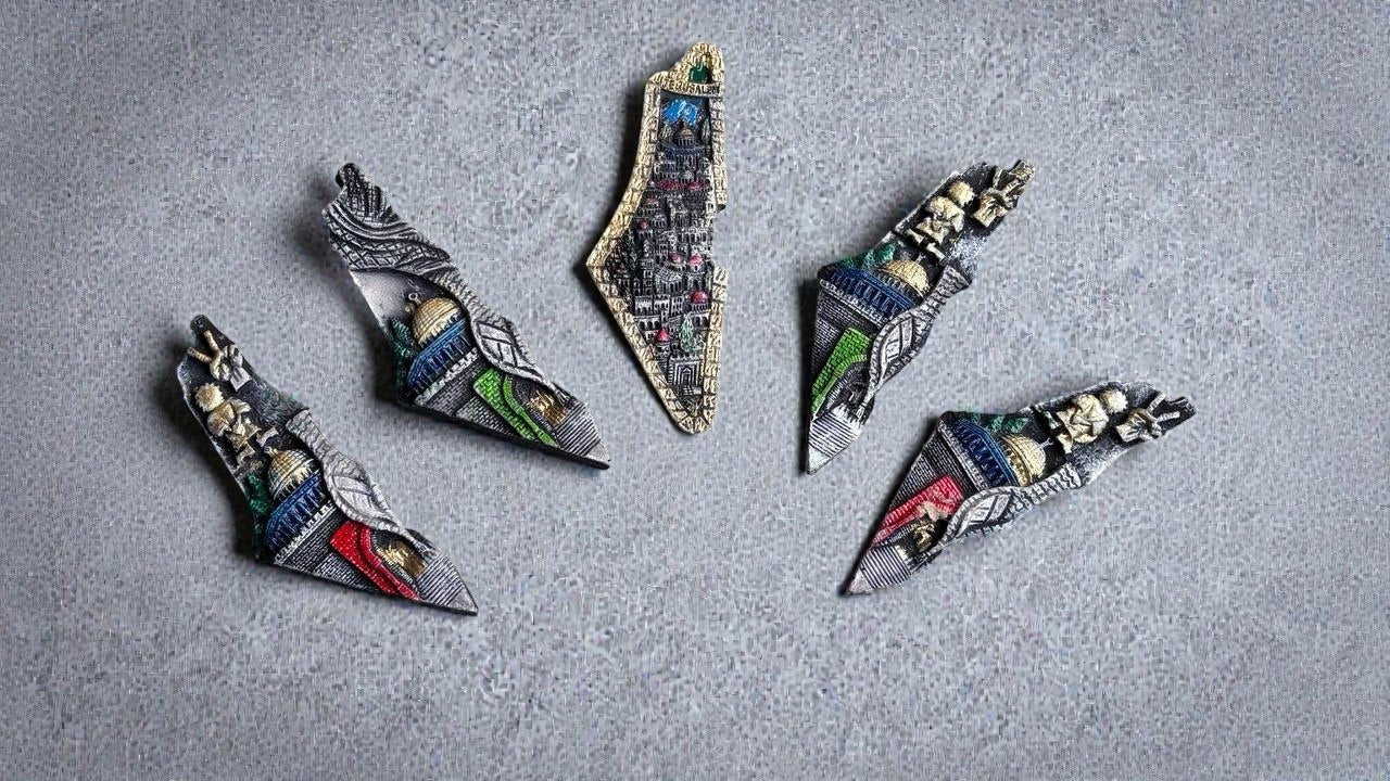 Palestine Map Magnet