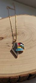 Palestine Map GoldNecklace